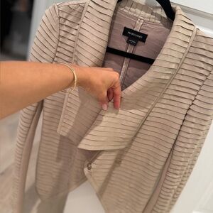 Nude Marciano lambskin jacket size 2 Nude tanleather lambskin and cotton .